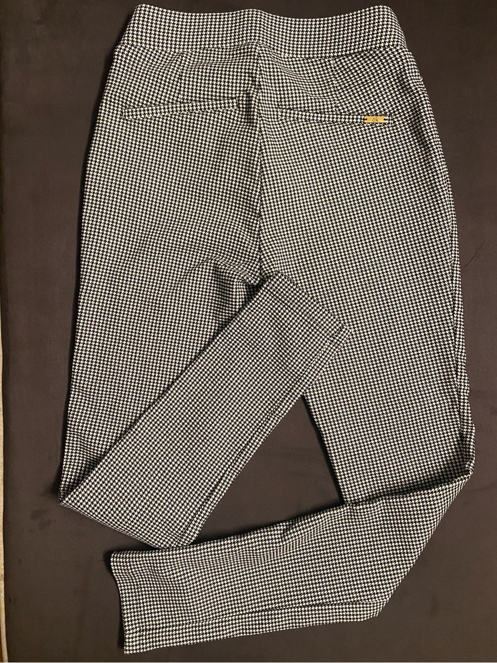 Calvin Klein Women Skinny Pants Shell Black &Withe Size 2 New